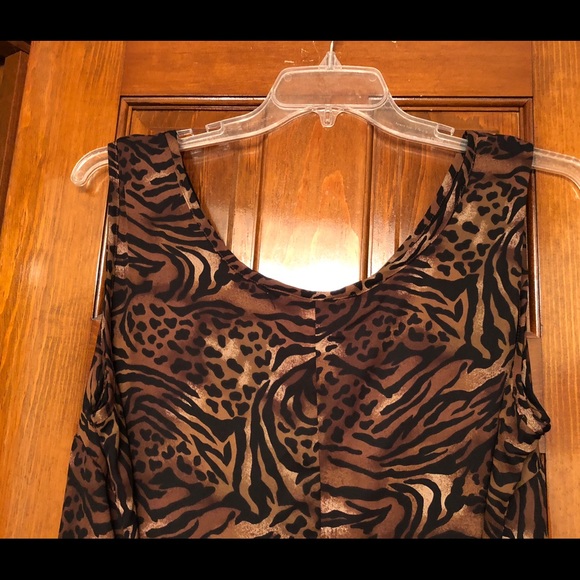 Fitting Image Dress Leopard Print Size 20W - Picture 6 of 8